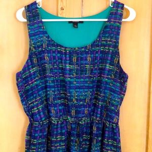 Multi-blue Maxi Summer Dress